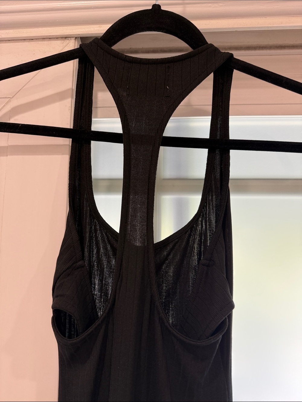 Hello Molly Black Ribbed Racerback Dress - Picture 9 of 10